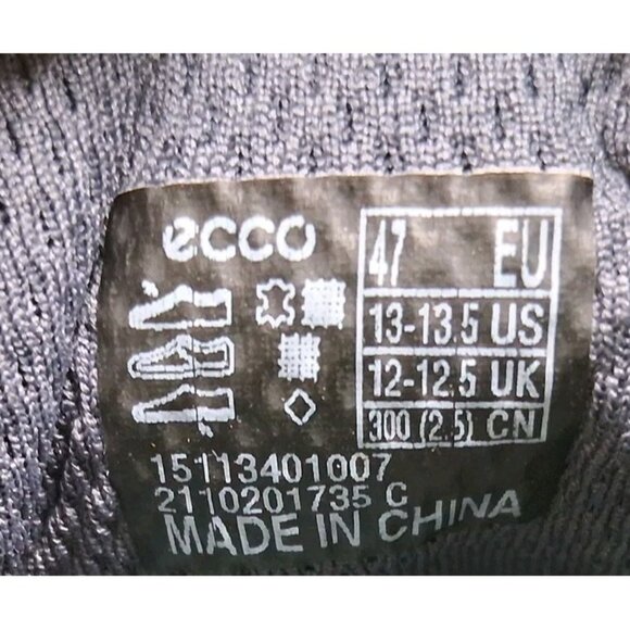 ECCO Golf Shoes HYDROMAX Mens 13-13.5 US EU 47 White Leather Spikeless Lace Up - Picture 8 of 9